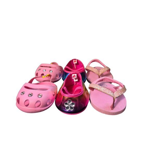 Build-A-Bear Workshop BAB Lot of 3 Pink Shoes - Picture 9 of 10